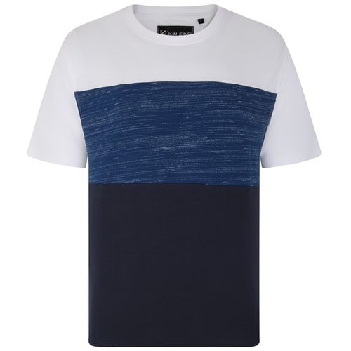 KAM Cut And Sew Inject Tee Moonlight